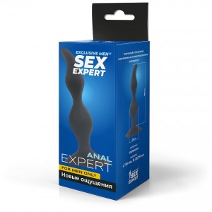 ЕК SEM 55043 ВТУЛКА АНАЛЬНАЯ цвет чёрный, L 110 мм D 23-29 мм 