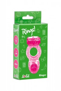 МС 0114-73Lola Эрекционное кольцо с вибрацией Rings Ringer pink