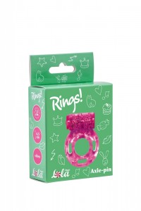 МС 0114-83Lola Эрекционное кольцо с вибрацией Rings Axle-pin pink