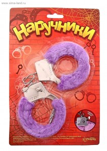 ЕК 329111 НАРУЧНИКИ ПЛЮШЕВЫЕ ФИОЛЕТОВЫЕ