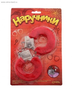 ЕК 329103 НАРУЧНИКИ ПЛЮШЕВЫЕ КРАСНЫЕ