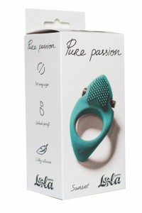 МС 1302-03lola Эрекционное виброкольцо Pure Passion Sunset Green 			