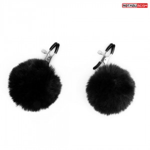 ЕК 80608 NTB ЗАЖИМЫ ДЛЯ СОСКОВ С ПУШКОМ цвет чёрный