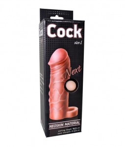 692303 Фаллоудлинитель неоскин с кольцом Cock Next			