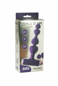 МС 8016-04lola Анальная пробка с вибрацией Spice it up New Edition Excellence Ultraviolet 