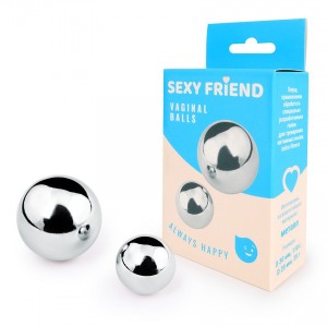 ЕК 70161 SF Шарики вагинальные металл D30мм(110гр) D20мм(35гр) 