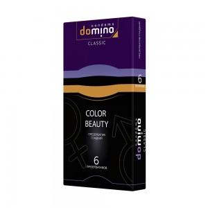 ЕК ПРЕЗЕРВАТИВЫ DOMINO CLASSIC COLOUR BEAUTY 6 штук	
