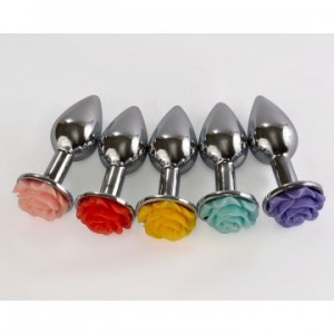 Плуг анальный хром Роза d 26мм 8053