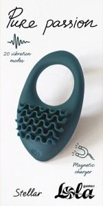 МС 1501-03lola Перезарежаемое эрекционное виброкольцо зеленое