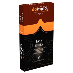 ЕК ПРЕЗЕРВАТИВЫ DOMINO CLASSIC EASY ENTRY 6 штук		