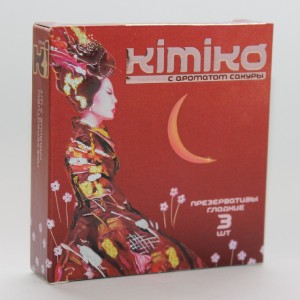 ЕК ПРЕЗЕРВАТИВЫ KIMIKO № 3 с ароматом сакуры 3 шт.			