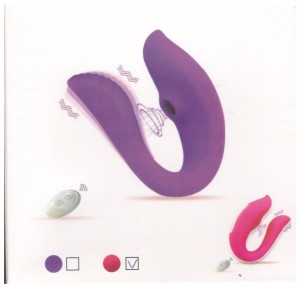 А 32011  Вибратор вакуумно-волновой для двоих 10 режимов вибр. роз..